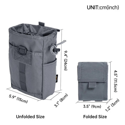 EXCELLENT ELITE SPANKER Outdoor Molle Folding Dump Drop Pouch Recycling Bag Garbage Bags Tactical Equipment Storage Bag