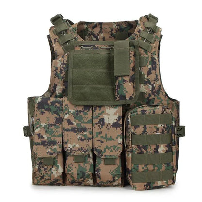Tactical Vest CS Game Airsoft Assault Molle Vest Equipment Outdoor Clothing Hunting Camouflage Vest Combat Security Waistcoat