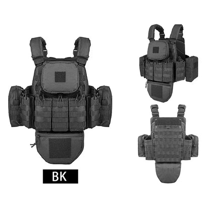 YAKEDA Multifunctional Modular Tactical Vest With Adjustable And Detachable Shoulder Straps, Suitable for Outdoor Sports