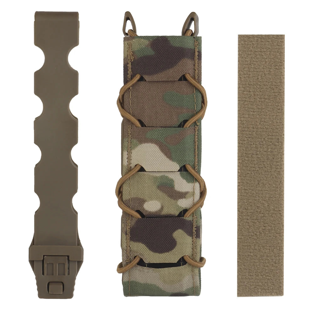 Tactical Magazine Pouch V2 Long Type For 9mm/MP5/MP7 Pistol Mag Holder Pouch Quick Release MOLLE Hunting Shooting Airsoft Gear