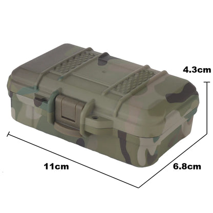 Tactical Camo Storage Box Valuable Item Hard Safety Case Multi Functional Tool Protection Boxs With Pre-cut Sponge Can Lockable
