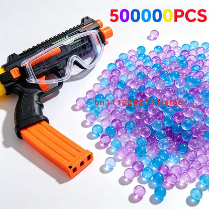 S2-Super Tough Squeezeproof Frosted Transparent EVA Pellets Uniform Full 50000Pcs 7-8mm 14+ Adult Wargame Spare Ammo