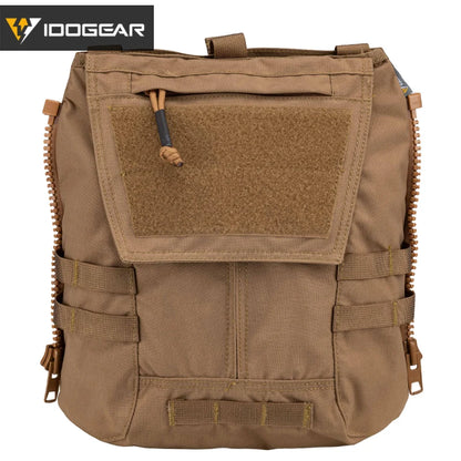 IDOGEAR Tactical Panel Zip on Pouch Backpack Plate Carrier Bag for CPC AVS JPC2.0 Vest 3531