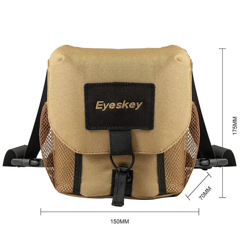 Double Tube Telescope Backpack, Large Caliber Canvas Waterproof Bag, Outdoor Travel Portable Bag, 32-50 Ridge Straight Tube Bag