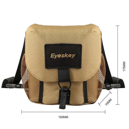 Double Tube Telescope Backpack, Large Caliber Canvas Waterproof Bag, Outdoor Travel Portable Bag, 32-50 Ridge Straight Tube Bag
