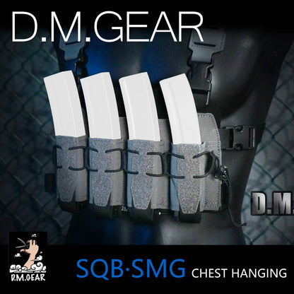 DMGear 9MM Hunting Fan Outdoor Quadruple Multi-function Kit SQB Personality End Camouflage Tactical Chest Hanging