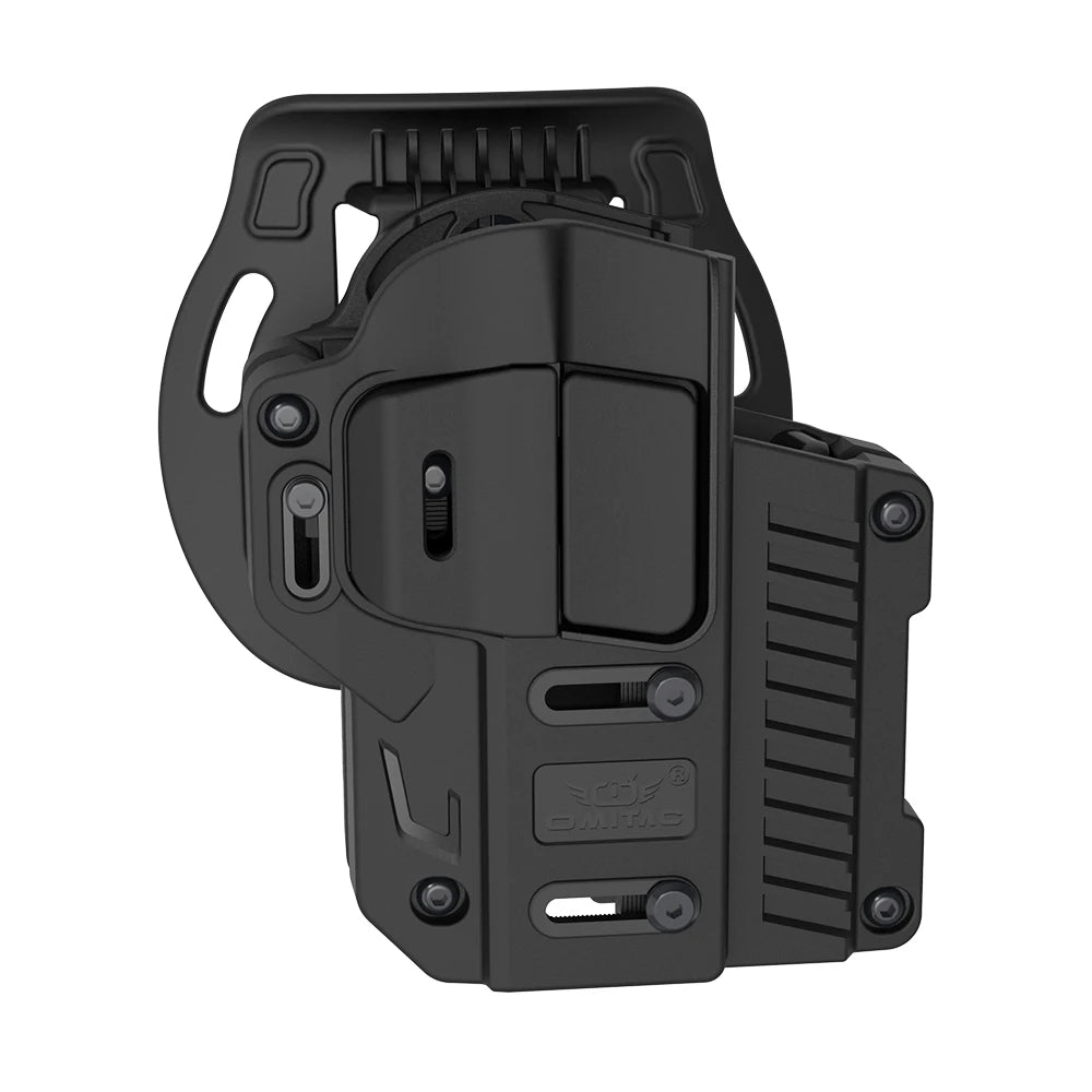 Universal Tactical Holster, OWB Paddle Universal Holster,Polymer Right Hand,Level 2 Retention