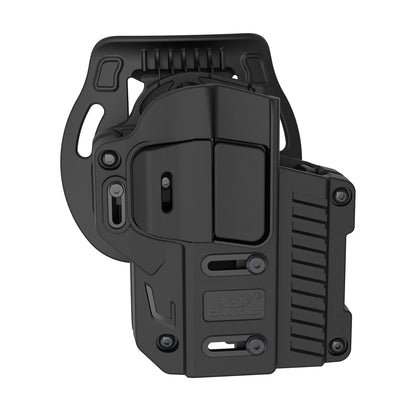 Universal Tactical Holster, OWB Paddle Universal Holster,Polymer Right Hand,Level 2 Retention