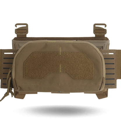 Multi-caliber Triple Mag Pouch with Admin Pouch for 5.56/9mm/PCC Mag, Front Placard for K19/KZ/LV119/FCV5 Plate Carrier
