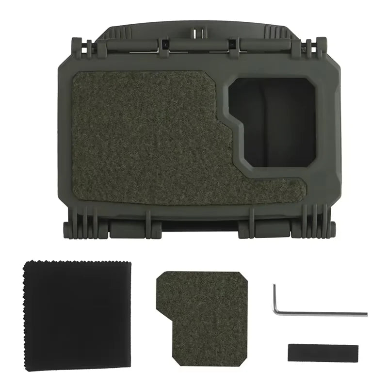 Tactical MOLLE Phone Storage Box Hunting Vests Plate Carrier Phone Holder Navigation Board Airsoft Shooting Admin Panel Board