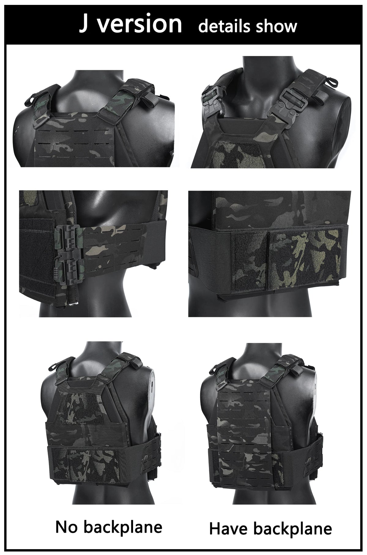 DMGear XP10 Tactical Vest Quick Release Adjustable Airsoft Gear Equipment Accessory Wargame Outdoor Hunting Outdoor