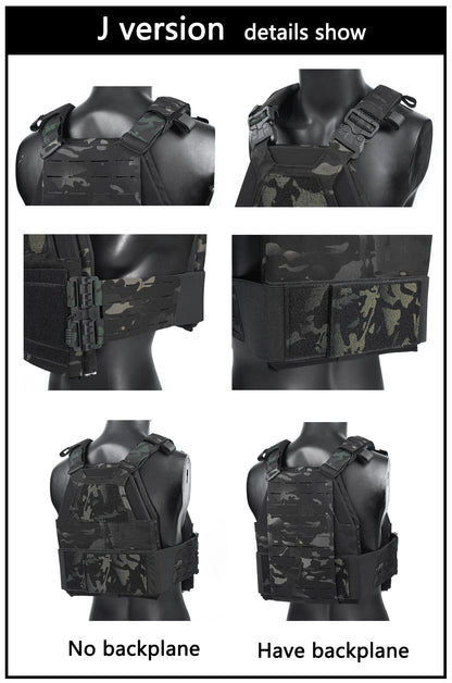 DMGear XP10 Tactical Vest Quick Release Adjustable Airsoft Gear Equipment Accessory Wargame Outdoor Hunting Outdoor
