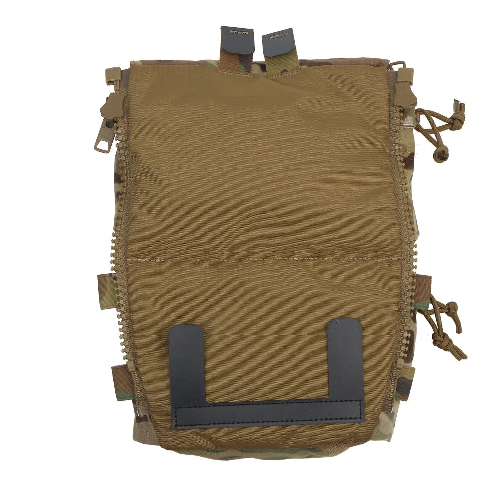 Tactical FCPC V5 Back Panel Double Bag General Purpose Pockets Ferro Style Vest Plate Carrier Accessories Sundries Pouch