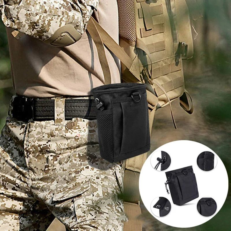 New Outdoor 3-5L Molle Nylon Dump Drop Pouch Recycle Waist Pack Bags Ammo Recycle Bag Hiking Hunting Accessories Bag﻿