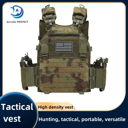 New Combat Vest 6094 Quick Release Lightweight Laser Cut Tactical Vest Black Gear Carry Hunting Tactical Vests