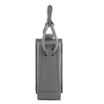 Tactical Single Pistol 9mm Magazine Pouch with Bungee Retention for Glock SIG P320 2011 HK MAG Bag Plate Carrier Charger Holder