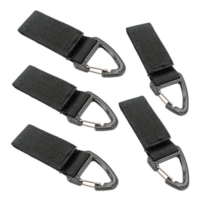 Outdoor Camping Hiking Climbing MultiTool Molle Nylon Webbing Clip EDC Tool Belt Ribbon Keychain Clasp Hook Carabiner Buckle