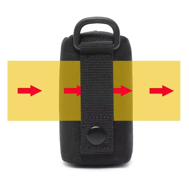Outdoor Camping EDC Molle Wallet Waterproof Portable Travel Zipper Waist Pouch for Camping Hiking Hunting EDC Pouch