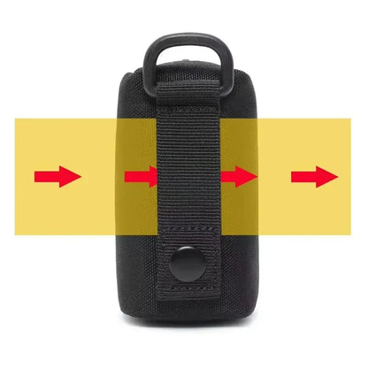 Outdoor Camping EDC Molle Wallet Waterproof Portable Travel Zipper Waist Pouch for Camping Hiking Hunting EDC Pouch