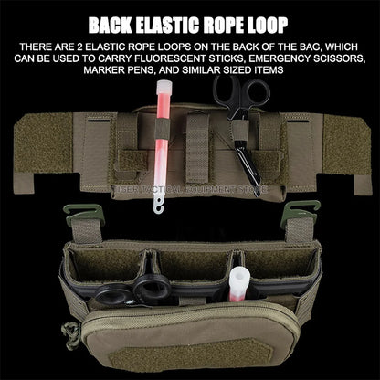 Tactical Multi-caliber Mag Pouch Placard 2nd Layer Admin Pouch Set MOLLE Quick Pull Airsoft Hunting Plate Carrier Front Panel