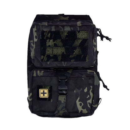 Tactical Vest Backboard Bag for Plate Carrier Quick Release Molle Detachable General Purpose Pouch Airsoft Huting Accessory