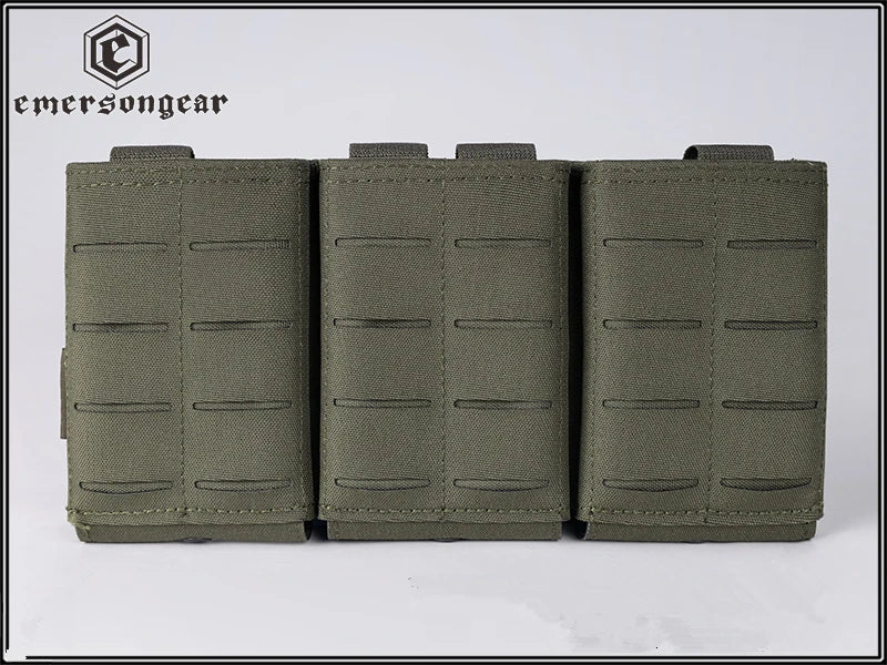 Emersongear LCS Rifle Magazine Pouch Triple FAST 9/ 5.56/7.62mm Open Quick Release Mag Nylon Holster  Accessories