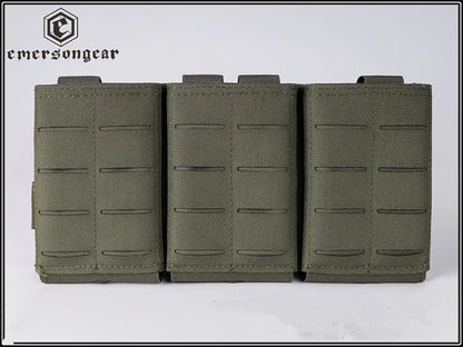 Emersongear LCS Rifle Magazine Pouch Triple FAST 9/ 5.56/7.62mm Open Quick Release Mag Nylon Holster  Accessories