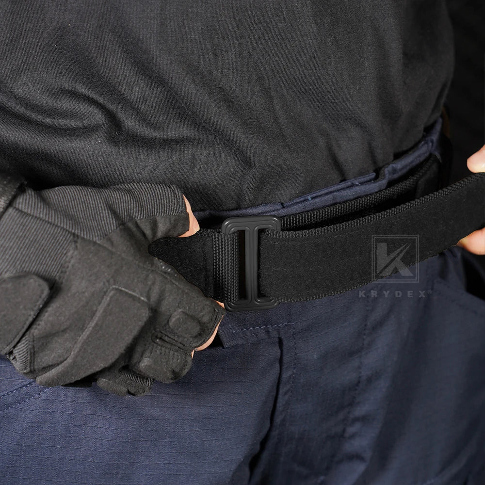 KRYDEX Tactical EDC Belt 1.5" Duty Concealed Carry Base Belt Hook & Loop Inner Belt Men Waist Belt Outdoor Hunting Acessories