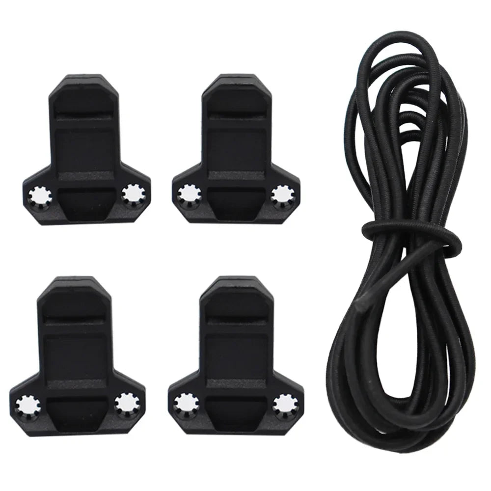 1set Tactical Vest T-Type Quick Mag Pull Tab Elastic Rope Safety Buckle Anti-slip Rubber Magazine Pouch Replacement Accessories