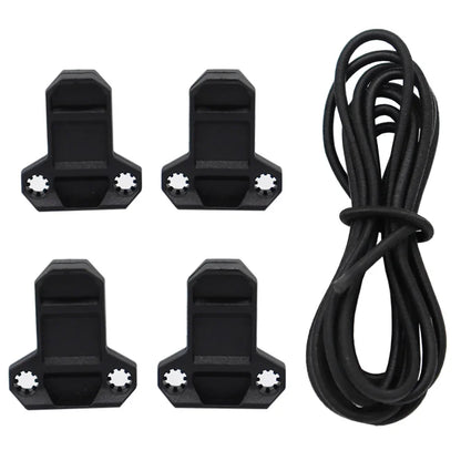 1set Tactical Vest T-Type Quick Mag Pull Tab Elastic Rope Safety Buckle Anti-slip Rubber Magazine Pouch Replacement Accessories