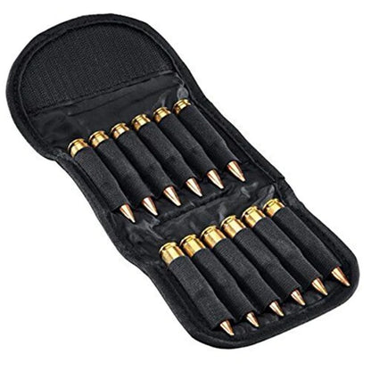 Tactical Foldable Ammo Pouch Cartridge Carrier 12 Round Rifle Shells Cartridge Carrier Case Molle Ammo Bag Hunting Bullet Holder