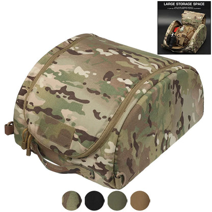 Helmet Storage Bag Oversized Gear Bag Matte Camo Helmet Carry Case High Capacity Airsoft Equipment Storage System