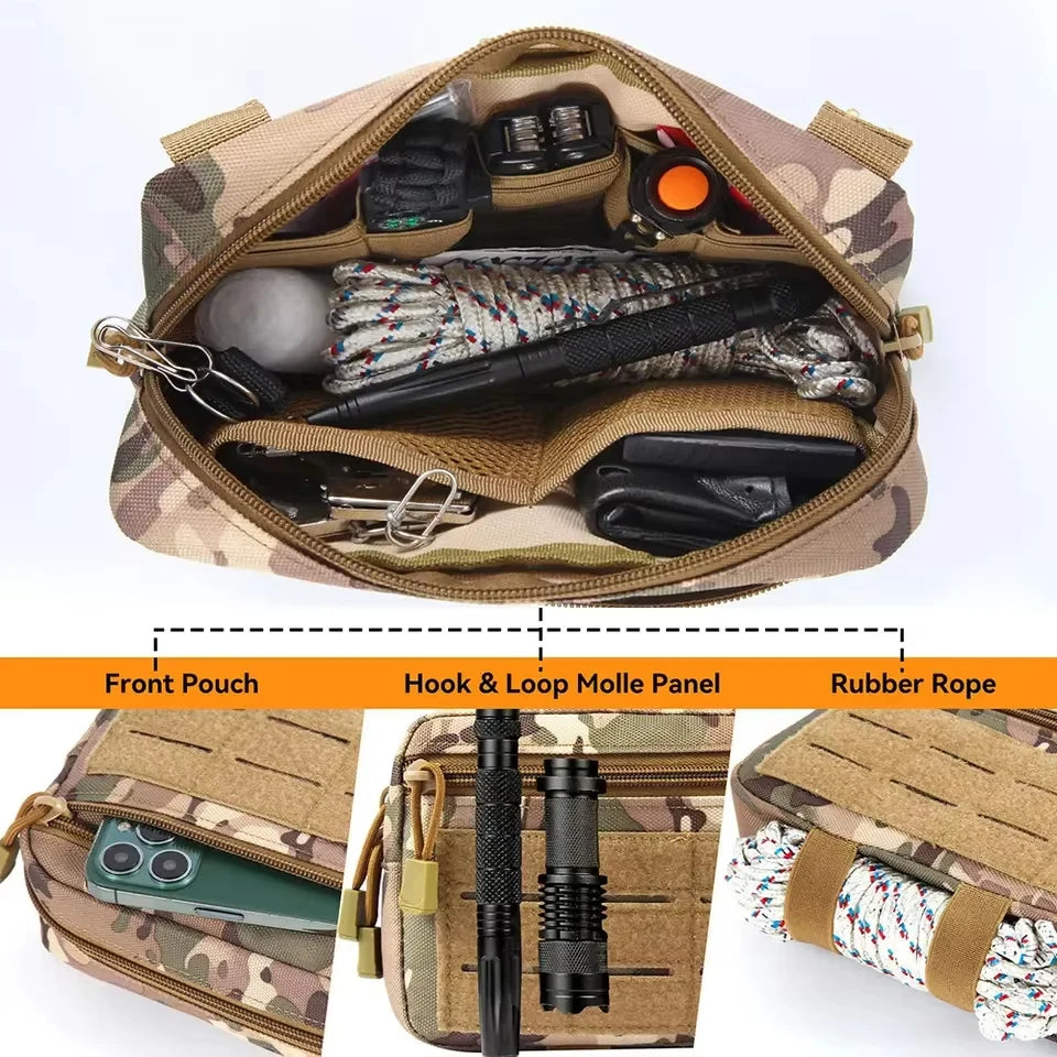 Tactical Molle EDC Waist Pack Utility Medical Phone Pouch Outdoor Hunting Bag