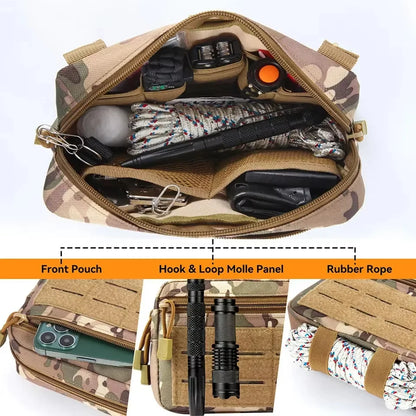 Tactical Molle EDC Waist Pack Utility Medical Phone Pouch Outdoor Hunting Bag