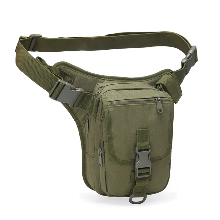 New Outdoor Camouflage Training Leg Bag Outdoor Training Camping Small Waist Bag Mountaineering Cycling Multi functional Waterpr