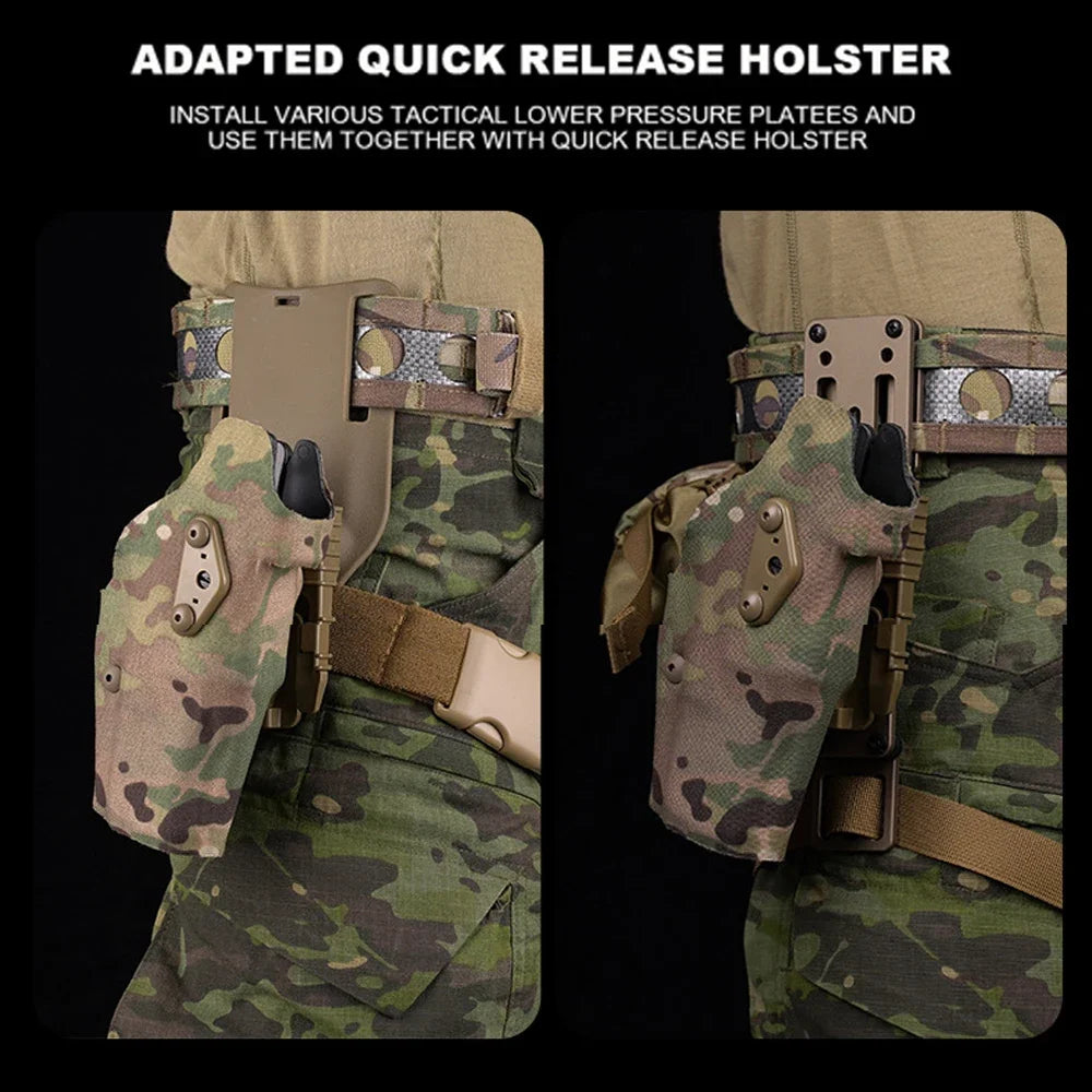 Tactical Belt Ferro-style Militar Patrol Bison Lightweight MOLLE Belt Pistol Airsoft Magazine Pouch Outdoor Hunting Men's Waists