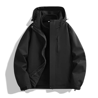 CHRLCK Unisex Hiking 3IN1 Jacket Waterproof Camping Trekking Fishing Oilproof Jackets Outdoor Sport Windbreaker Autumn Winter