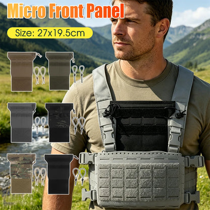 Tactic Chest Armor Management Panel Reusable Hunting Vest Panels Multi-Layer for Diary Card Battery Utility Storage Pouches