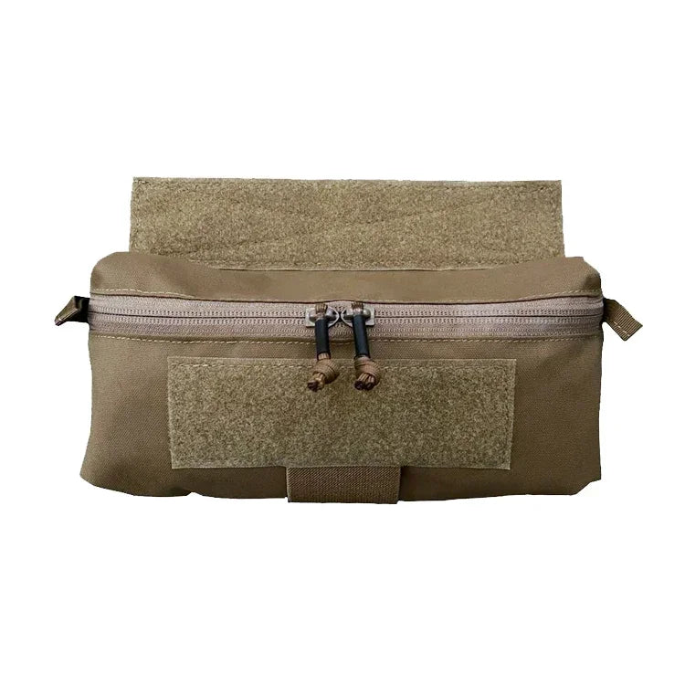 Tactical MK3 MK4 Vest Chest Hanging Pouch Airsoft Vest Abdominal Drop Pouch Gear Multicam Mini Storage Bag Accessories