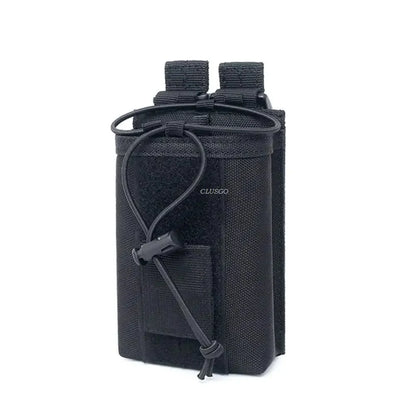 Molle Radio Pouch Radio Holster Tactical Duty Belt Radio Bag for Two Ways Walkie Talkie Adjustable Storage Hunting
