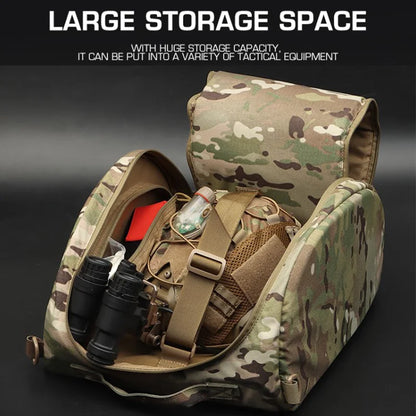 Helmet Storage Bag Oversized Gear Bag Matte Camo Helmet Carry Case High Capacity Airsoft Equipment Storage System