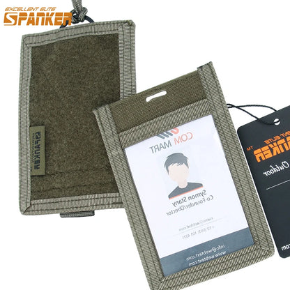 EXCELLENT ELITE SPANKER Tactical ID Card Case Patch Neck Lanyard Credit Card Organizer Pouch Adjustable Neck Lanyard