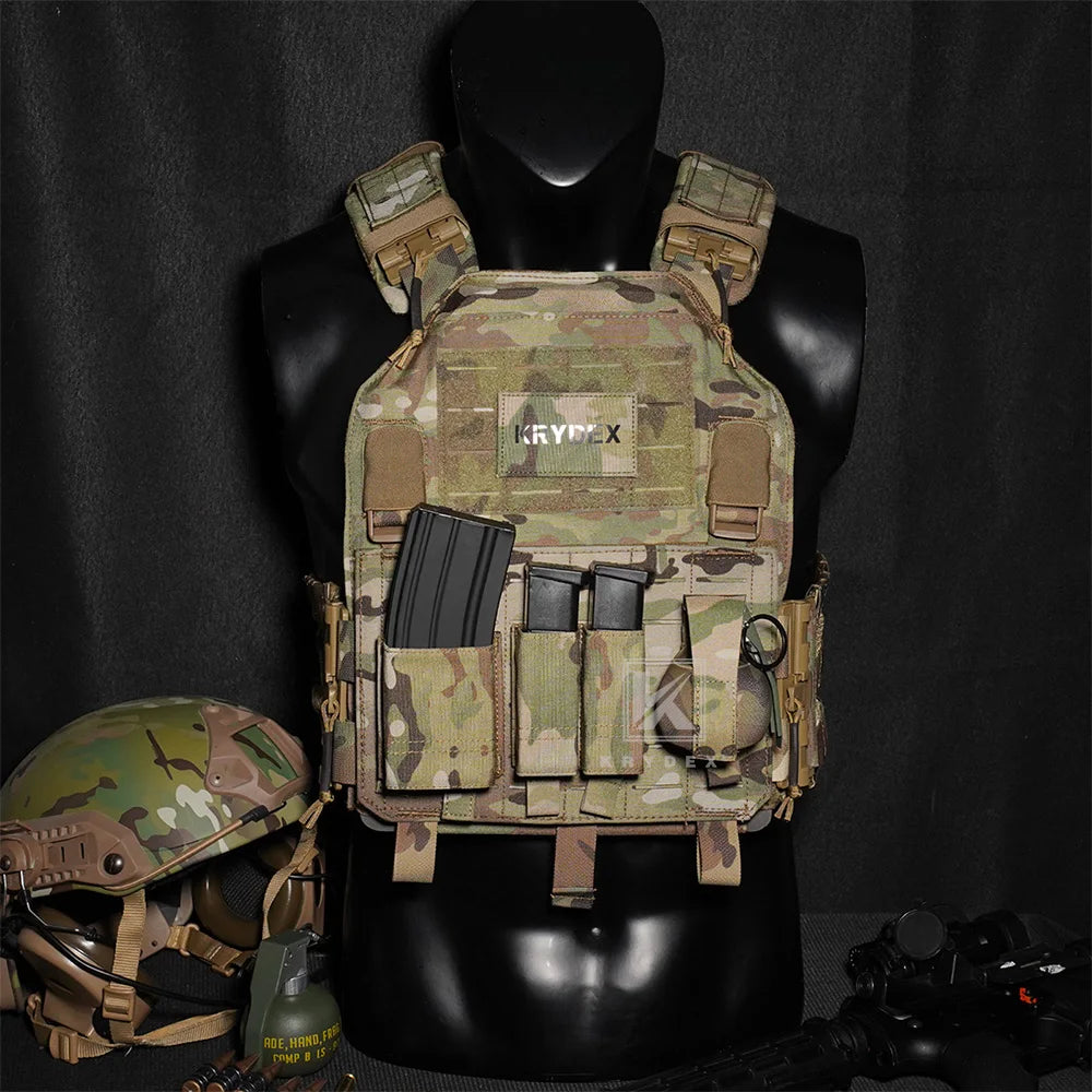 KRYDEX Tactical Elastic Frag Grenade Pouch, Waist Belt Bag, Small MOLLE Pouch Combat Hunting Outdoor Vest Belt Accessories