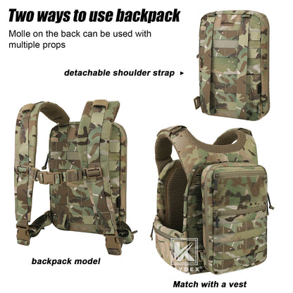 KRYDEX 500D Tactical 50 oz Hydration Backpack Pouch Modular 1.5L Water Bladder Bag Pack Hunting Outdoor Hiking Accessories