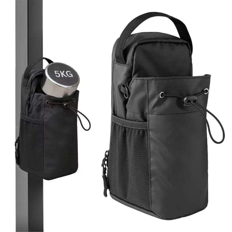 Magnetic Gym Bag Large Capacity Magnetic Carrier Bag With Phone Pocket Portable Gym Water Bottle Pouch Gym Accessories Organizer