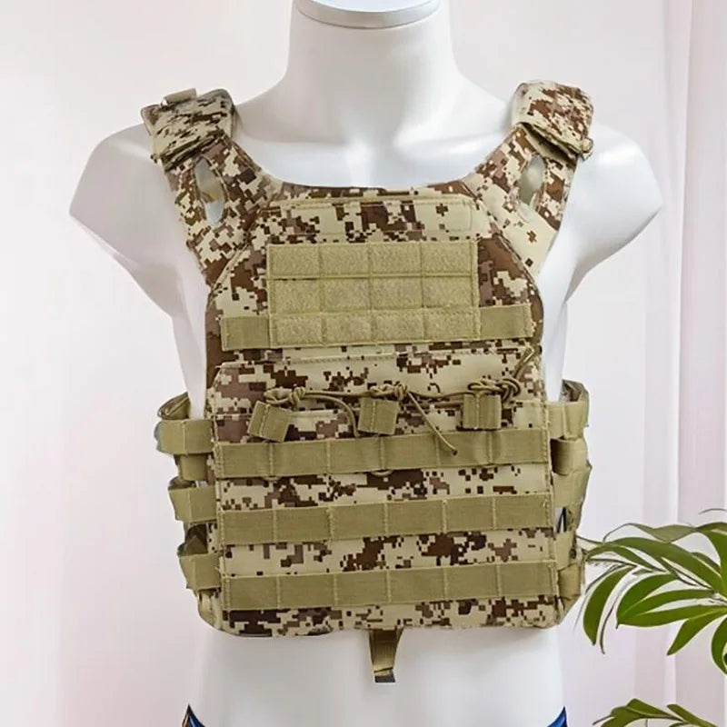kaevixdiodjusta le Molle Vest Body Armor Vests Security Hunting Outdoor CS Game Training Jacket