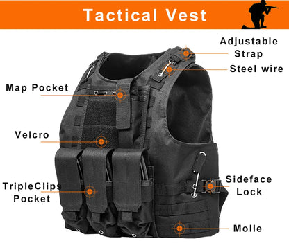 FX-Airsoft Military Molle Combat Assault Plate Carrier, Tactical Vest, CS Outdoor Clothing, Hunting Accessories, 7 Colors