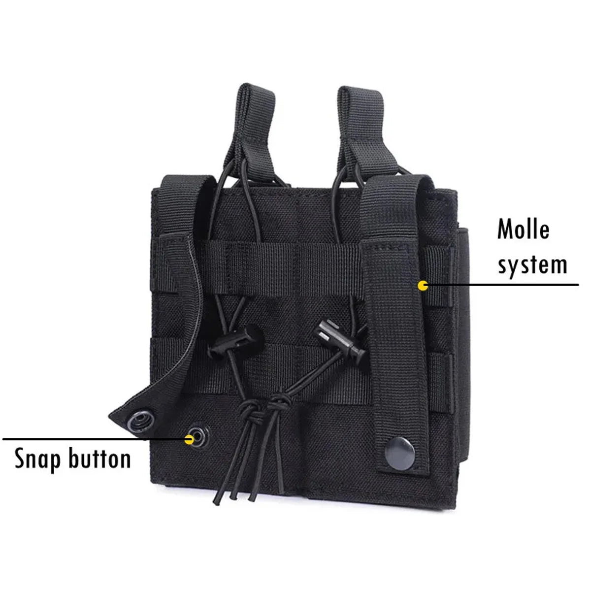 Molle Magazine Pouch Holder Open Top Single Double Triple Rifle Pistol Mag Carrier for M4 M16 AK AR M1911 9mm