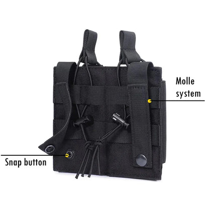 Molle Magazine Pouch Holder Open Top Single Double Triple Rifle Pistol Mag Carrier for M4 M16 AK AR M1911 9mm