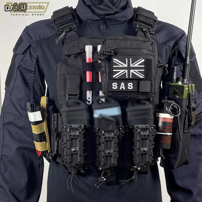 Airsoft Call of Duty 19 Cosplay Night Raid Ghost Tactical Full Set of Equipment, Ghost Tactical Mask Tactical Vest & Hemlet Set